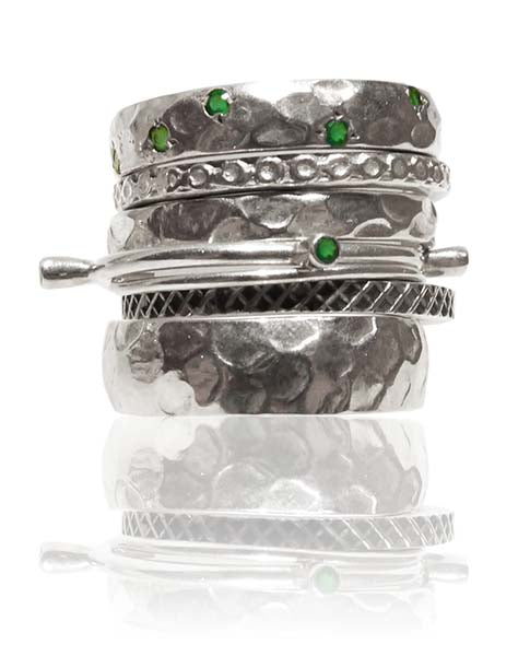Sterling Silver Bracelet for Women Stacking Bracelet -  Israel