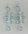 Budding Branch Earrings Blue Topaz