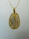 Gold Plated Komodo Dragon Pendant