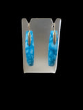 Gold Plated Art Deco Colosseum Vertical Drops Turquoise