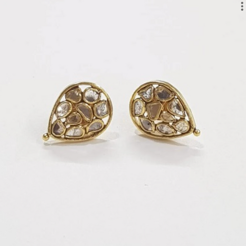 Jaipur Raindrop Diamond Sliced Studs