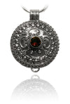 Bali Locket with Garnet