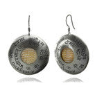 Hindi Disc Earrings