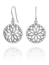 Thick Arabesque Disc Earrings