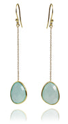 River Rock Drops Aqua Chalcedony