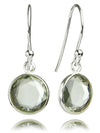 Hanging Puntino Earrings Green Amethyst