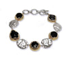 Golden Dome Bracelet Black Onyx