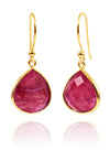 Rani Teardrops Rough Cut Ruby