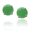 Capri Studs Green Chalcedony