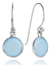 Puntino Earrings Blue Chalcedony