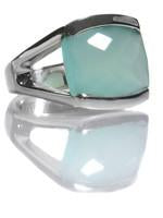 Faceted Triangle Stone Ring