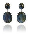 Ampla Eliptico Earrings Labradorite