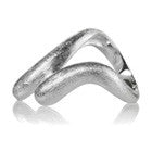 Brushed Bilbao Parallel Ring