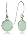 Hanging Puntino Earrings Aqua Chalcedony