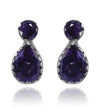 Two Stone Leaf Studs Iolite