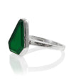 German Building Ring Green Onyx