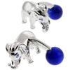 Elephant Cufflinks with Catseye