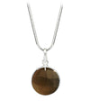 Arabesque Round Cutout Pendant Smokey Quartz