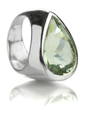 Side Paisley Ring Green Amethyst 6