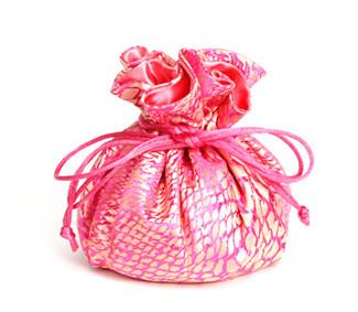 Jewelry Pouch Pink and Gold