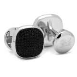 Black Pave Crystal Cufflinks