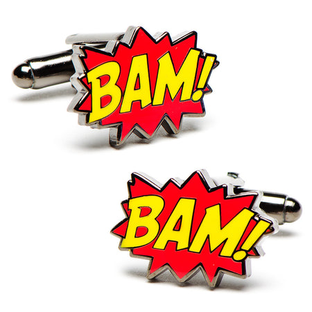 Silver Batman Logo Cufflinks