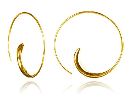 Rose Gold Plated Egyptian Raqs Sharqui Earrings