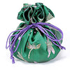 Jewelry Pouch Dark Green Dragonfly