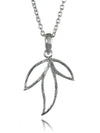 Three Leaf Amazon Pendant with Chain