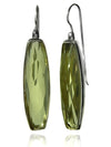 Faceted Vertical Long Drop Earrings