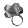 Nine Brushed Leaf Ring