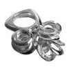 Italian Multi Circle Classic/Brushed Dangle Ring