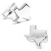 Sterling Silver Texas Rope Border Cufflinks