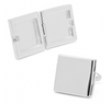 Palladium Square Locket Cufflinks